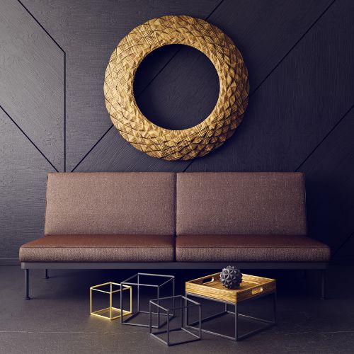 Couleurs métalliques (Or, argent, cuivre, bronze / Styles : Glamour, industriel, art déco, contemporain ...)