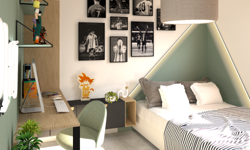 Vue 01 Chambre enfant projet LEBON Amelie